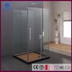 Eleganse rammeløs pivot dusjdør, 46-48 tomme bredde, børstet nikkelfinish (KK8010)