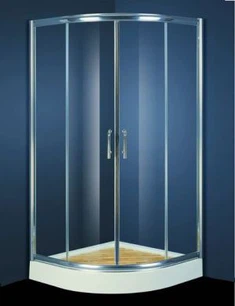 Sektor aluminiumsinnrammet skyvedusjskjerm