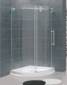 Glir rammeløs kvadrant dusjkabinett