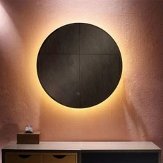 Rund LED -speil
