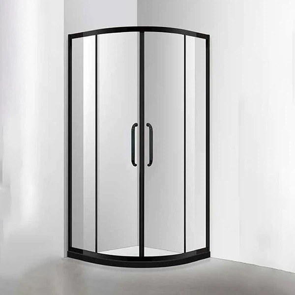 Dusjkabin svart ramme